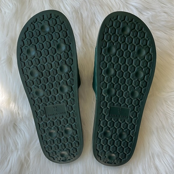 🆕 INC Men’s Xander Open Toe Slip On Slide Sandals Shoes Dark Green Size 12M - Picture 4 of 5